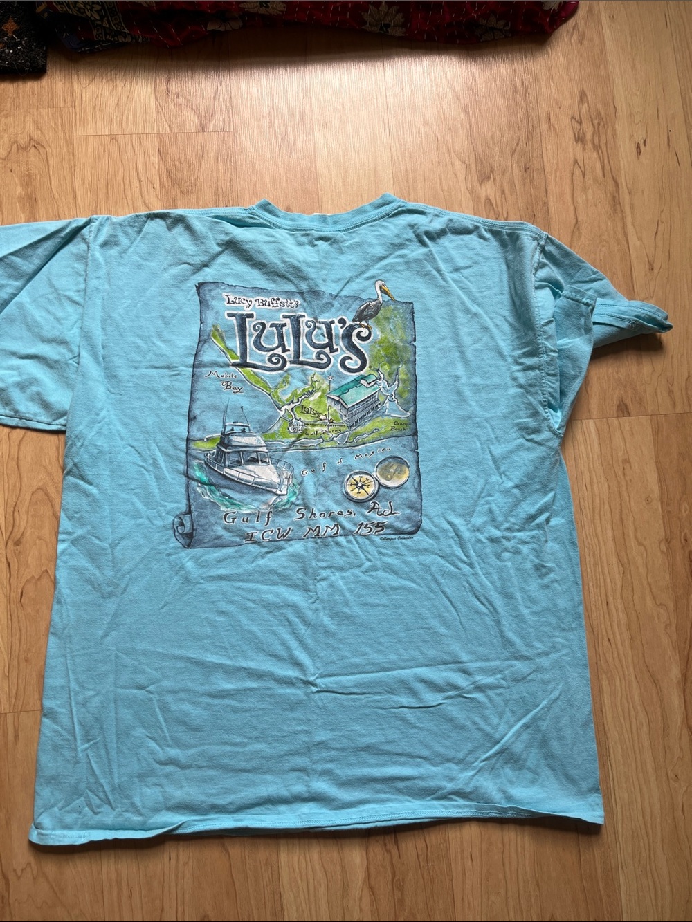Lulu's Light Blue Coastal Graphic Tee